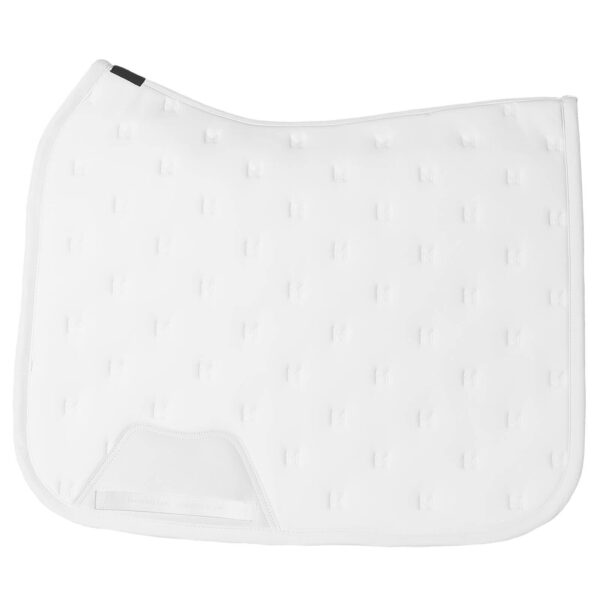 Maximilian Equestrian Schabracke Dressur Stamp Saddle Pad Dressurschabracke Cob White