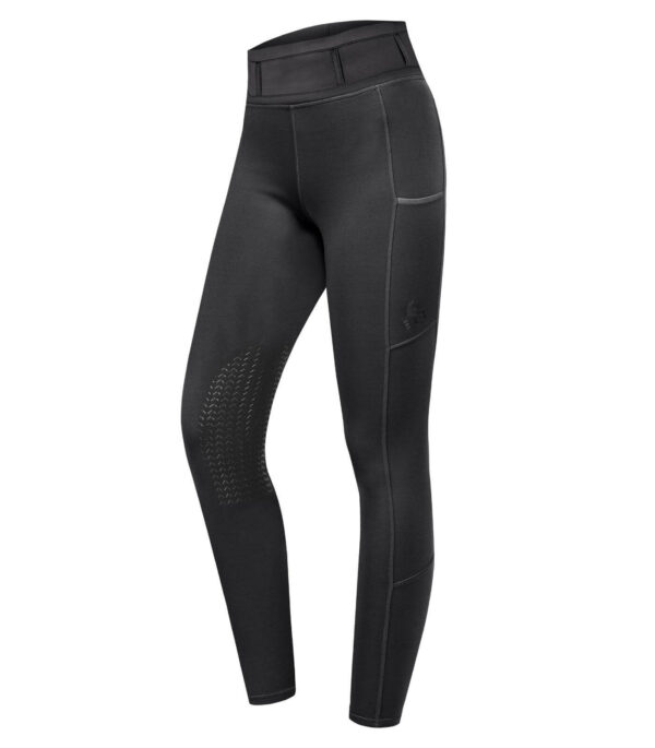 E.L.T Reitleggings Ella Knie Silikon 164 Schwarz